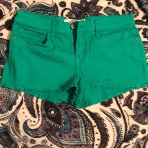 Kelly green shorts